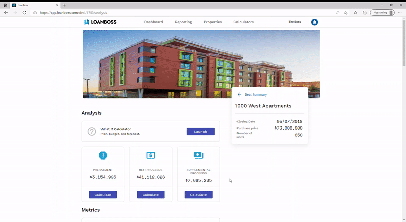 Refi Proceeds calculator instantly giving a cash out amount for any given loan
