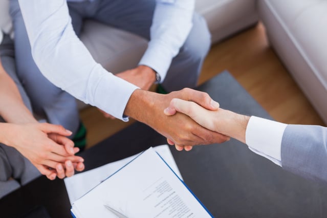 business men closing deals