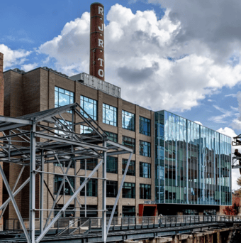 bailey south building, old tobacco factory turned mixed use commercial real estate building