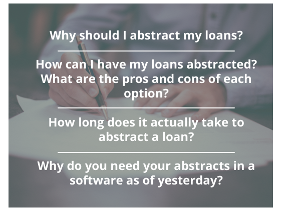 loan abstract questions you should be asking